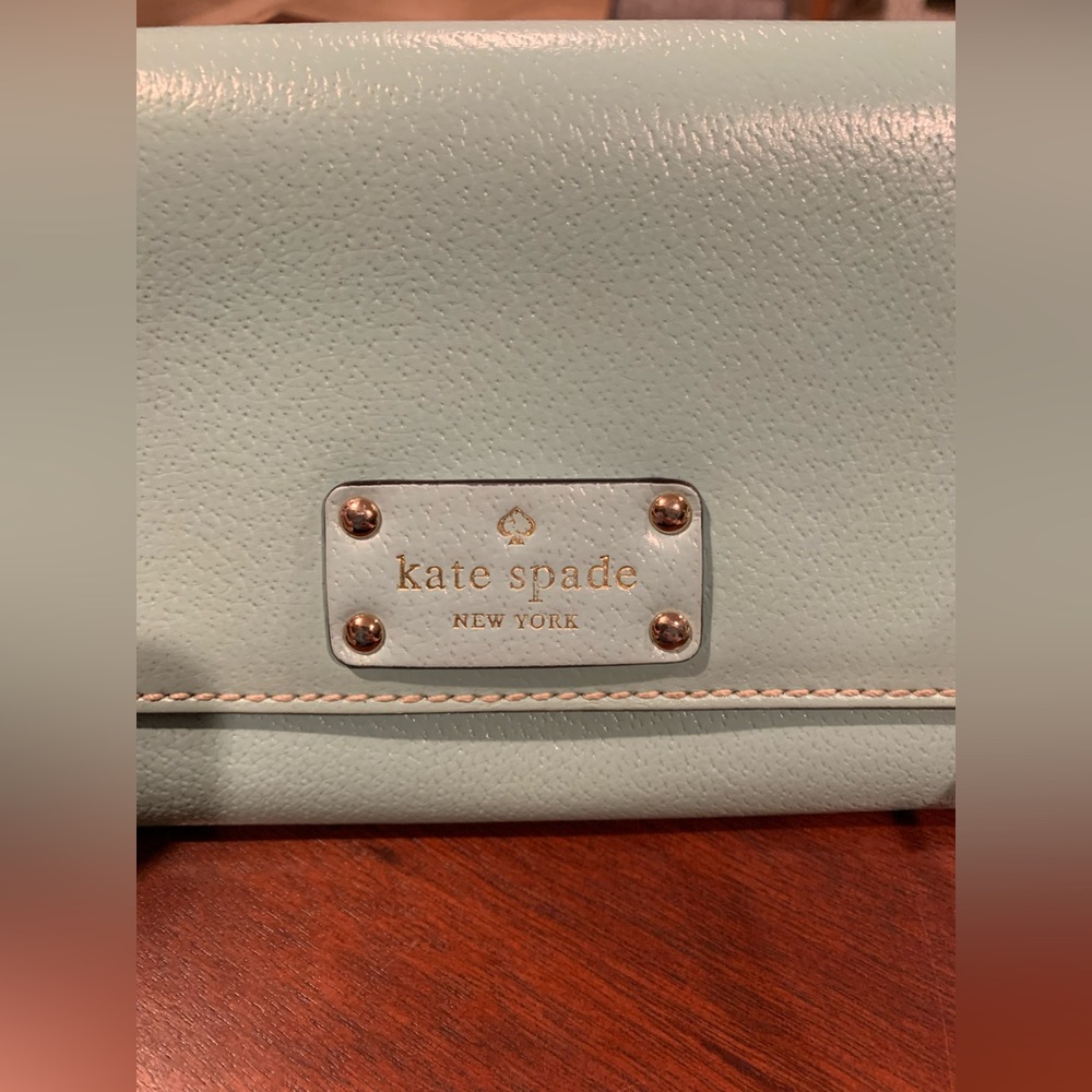 Kate Spade Turquoise Leather Crossbody Bag